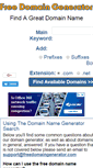 Mobile Screenshot of freedomaingenerator.com